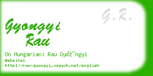 gyongyi rau business card